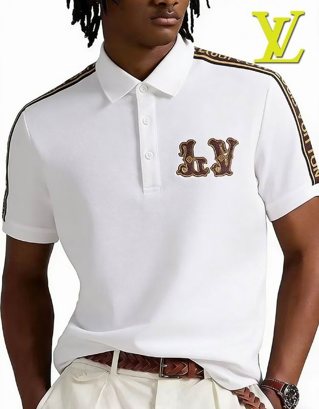 Louis Vuitton POLO shirts men-LV3015P